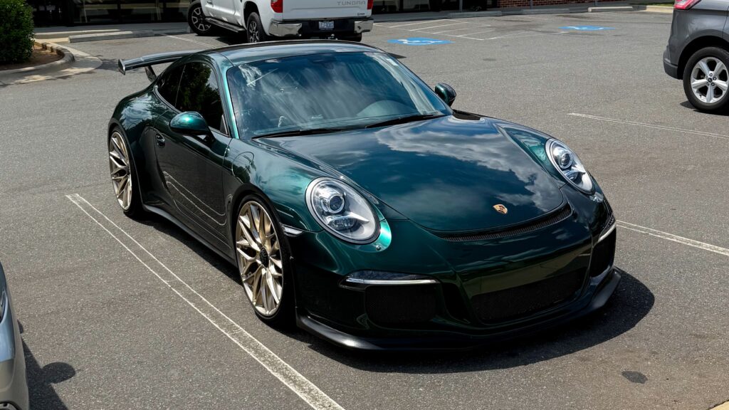 Porsche 911.1 GT3 in British Racing Green for rent in Boston and New England